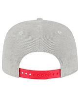 New Era Men's Gray Boston Red Sox Corduroy Golfer Snapback Hat