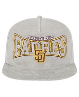 New Era Men's Gray San Diego Padres Corduroy Golfer Snapback Hat