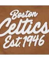 Pro Standard Men's Brown Boston Celtics Paint The City Full-Zip Jacket