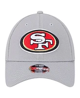 New Era Big Boys and Girls Gray San Francisco 49ers Main 9FORTY Adjustable Hat