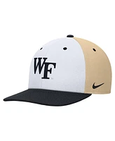 Nike Men's White/Gold Wake Forest Demon Deacons Pro Performance Snapback Hat