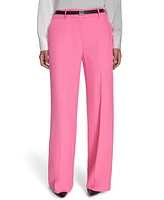Calvin Klein Women's Wide-Leg Belted Pants