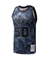 Mitchell & Ness Men's David Robinson Black San Antonio Spurs Hardwood Classics 1998/99 Tie-Dye Swingman Jersey