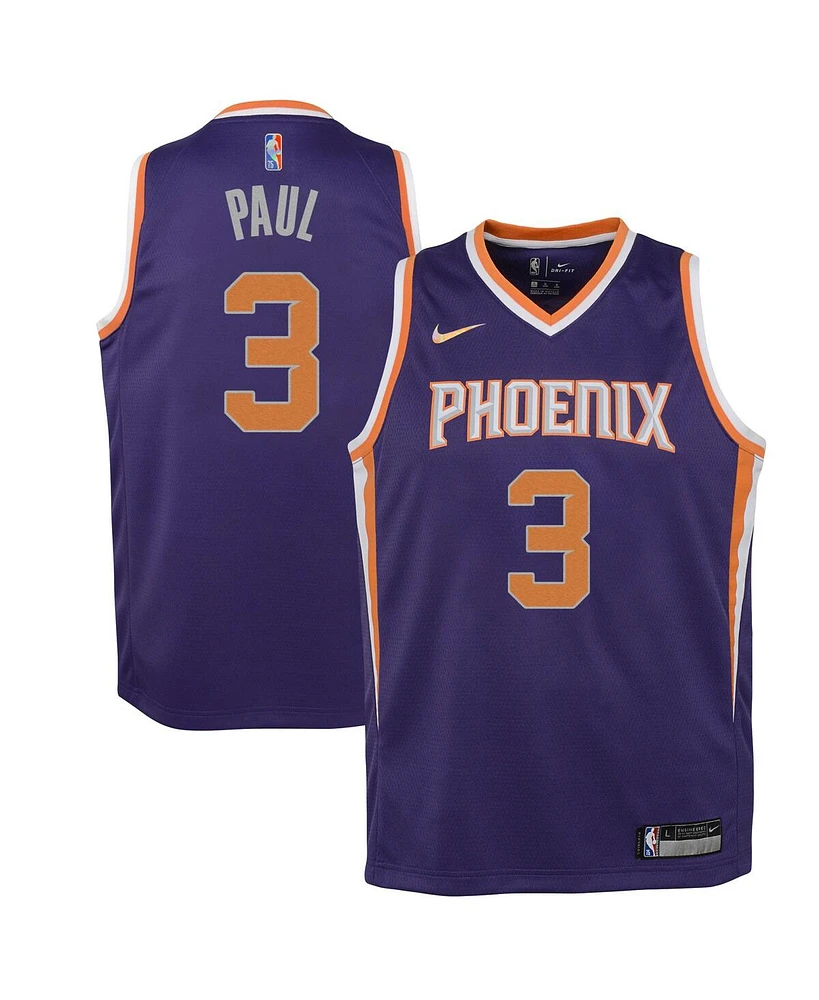 Nike Big Boys and Girls Chris Paul Purple Phoenix Suns 2021/22 Diamond Swingman Jersey - Icon Edition