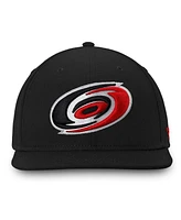 Fanatics Men's Black Carolina Hurricanes Core Fitted Hat