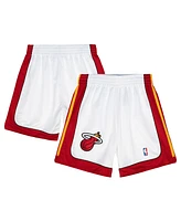 Mitchell & Ness Men's White Miami Heat 2005-06 Hardwood Classics Authentic Shorts