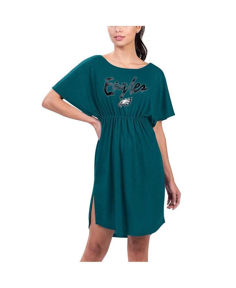 G-iii 4Her by Carl Banks Women's Green Philadelphia Eagles Versus Swim Cover-Up