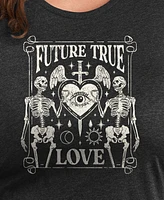 Hybrid Apparel Trendy Plus Future True Love Graphic Crew Neck T-Shirt