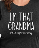 Hybrid Apparel Trendy Plus I'm That Grandma Graphic Crew Neck T-Shirt