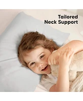 Jumbo Toddler Pillow with Pillowcase, 14X20 Soft Organic Pillows for Sleeping, Kids Travel