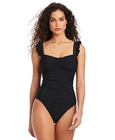 Beyond Control Womens Ruffled Tankini Bottoms