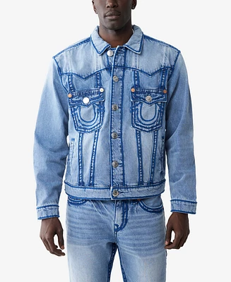 True Religion Men's Oversize Rope Stitch Jimmy Jacket