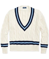 Polo Ralph Lauren Women's Cable-Knit Cotton Cricket Sweater