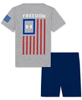 Under Armour Toddler & Little Boys Freedom Flag Logo Set