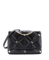 Pre-Owned Salvatore Ferragamo Small Vara Soft Studs Flap Bag Quilted Leather