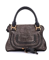 Pre-Owned Chloe Medium Marcie Shoulder Bag Leather with Embellished Detail