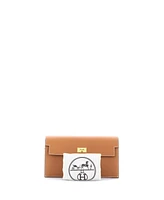 Pre-Owned Hermes Long Kelly Pocket Wallet Madame