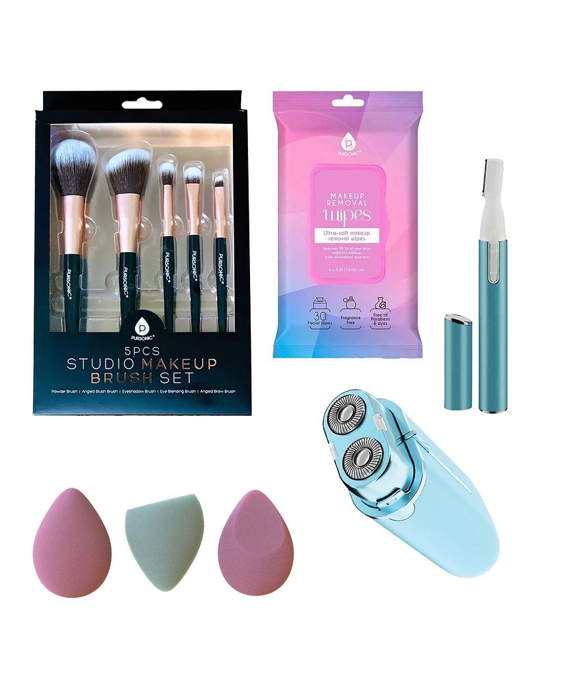 Pursonic Beauty & Grooming Bundle – Hair Removal, Makeup & Skincare Essentials