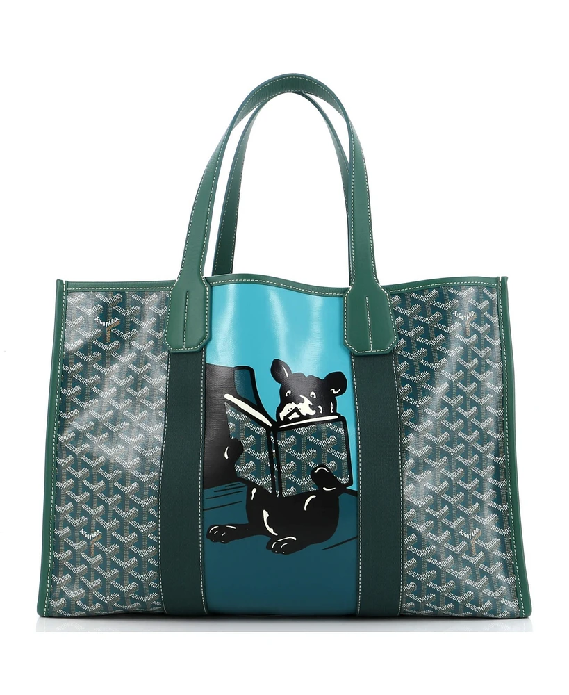 Pre-Owned Goyard Mm Villette Tote Printed Coated Canvas