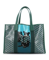 Pre-Owned Goyard Mm Villette Tote Printed Coated Canvas