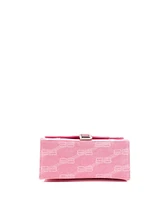 Pre-Owned Balenciaga Small Hourglass Top Handle Bag Bb Monogram Denim