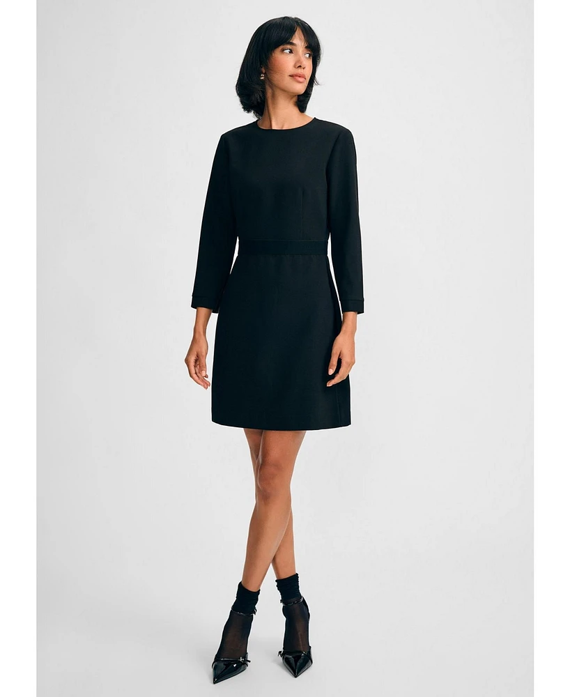 Isaac Mizrahi Women's 3/4 Sleeve Crepe Dress