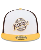 New Era Men's Brown/Gold San Diego Padres 2025 Mlb Clubhouse 59FIFTY Fitted Hat