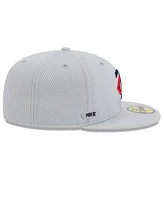 New Era Men's Gray Minnesota Twins 2025 Mlb Clubhouse 59FIFTY Fitted Hat