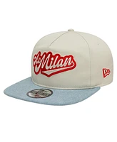 New Era Men's Tan Ac Milan Denim Golfer Snapback Hat