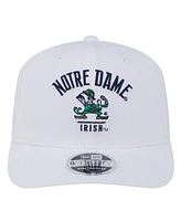 New Era Men's White Notre Dame Fighting Irish 9SEVENTY Team Stretch-Snap Adjustable Hat