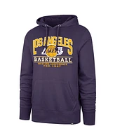 '47 Brand Men's Purple Los Angeles Lakers Big Tall Good Call Headline Pullover Hoodie