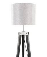 LumiSource Compass 58" Wood Floor Lamp