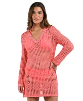 La Blanca Women's Waverly Bell-Sleeve Cover-Up Dress