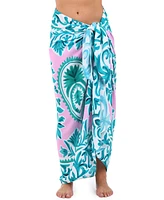 La Blanca Women's Opulent Palm Multi-Wear Pareo Cover-Up