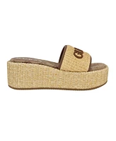 Guess Women's Bintai Platform Slide Wedge Sandals