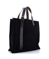 Pre-Owned Hermes Etriviere Shopping Tote Toile and Leather