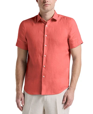 Perry Ellis Men's Solid Linen Shirt
