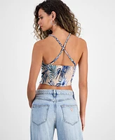 Guess Women's Gaelle Printed Sleeveless Crop Top