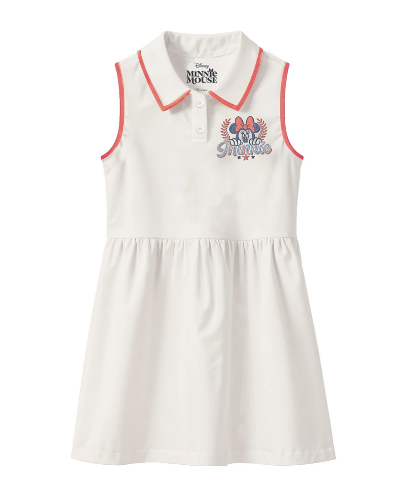 Disney Toddler and Little Girls Minnie Pique Cvc Dress