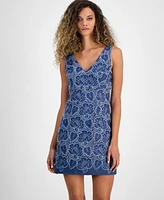 Guess Women's Caylee V-Neck Sleeveless Dress