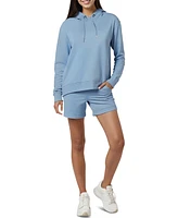 Three Dots Women's Christy Long-Sleeve Hooded Sweatshirt