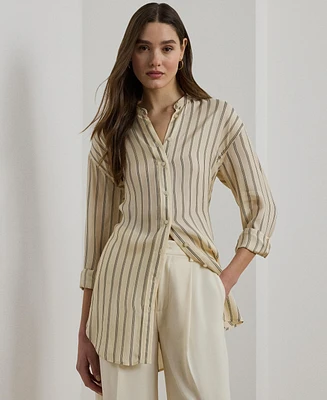 Lauren Ralph Women's Striped Jacquard Tunic Shirt