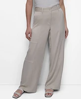Dkny Women's High-Rise Wide-Leg Trousers