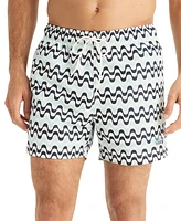 Nautica Men's Squiggly Graphic Swim Trunks