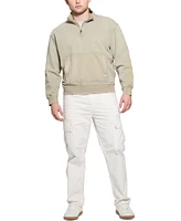 Guess Men's Tyler Relaxed Fit Long Sleeve Quarter-Zip Sweatshirt