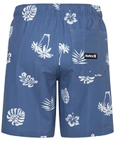 Hurley Big Boys Palm-Print Swim Trunks