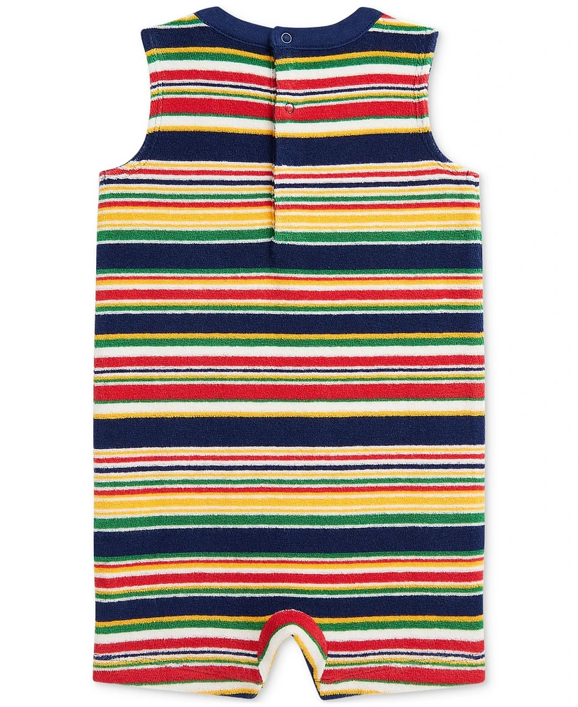 Polo Ralph Lauren Baby Boys Striped Terry Romper
