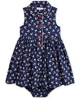 Polo Ralph Lauren Baby Girls Cotton Anchor-Print Shirtdress