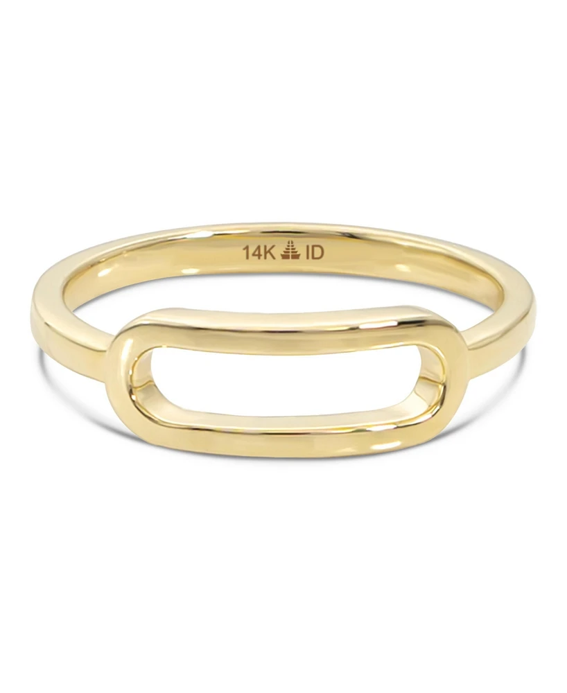 Devata Loop Ring in 14K Gold, Size 6, approx. 2.2 grams.