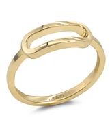 Devata Loop Ring in 14K Gold, Size 8, approx. 2.4 grams.